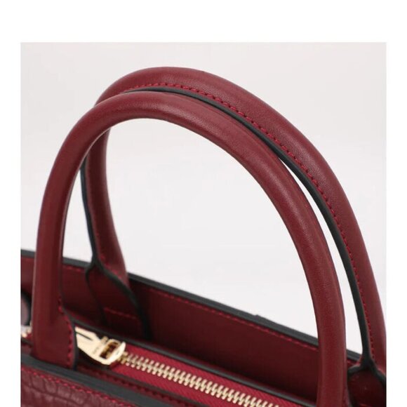 Cowhide Leather Square Bag – Women's Elegant Shoulder & Crossbody Purse - Picture 6 of 10